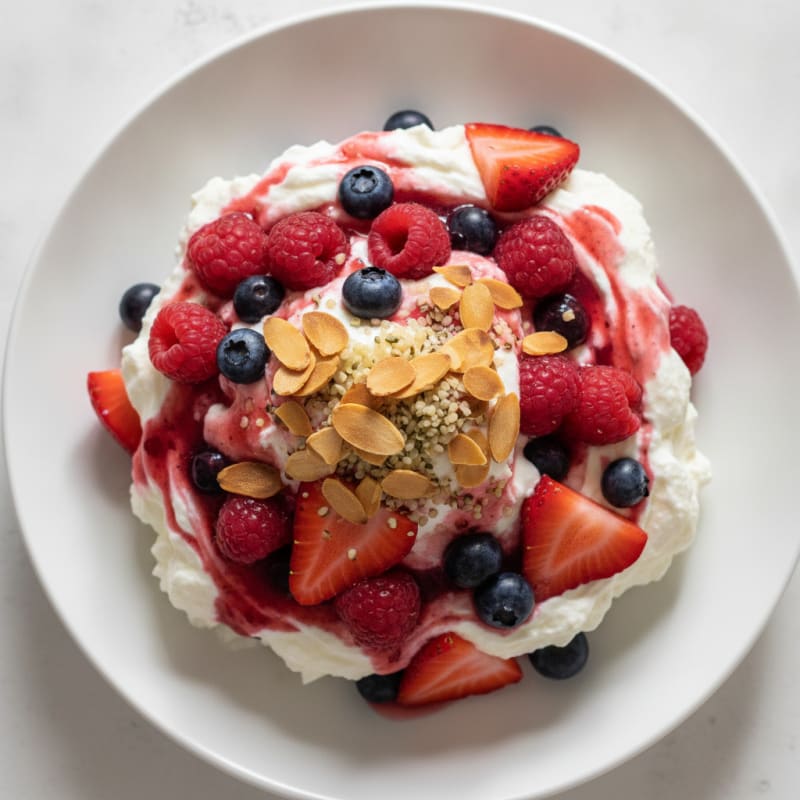 Creamy Greek Yogurt Protein Parfait with Berries