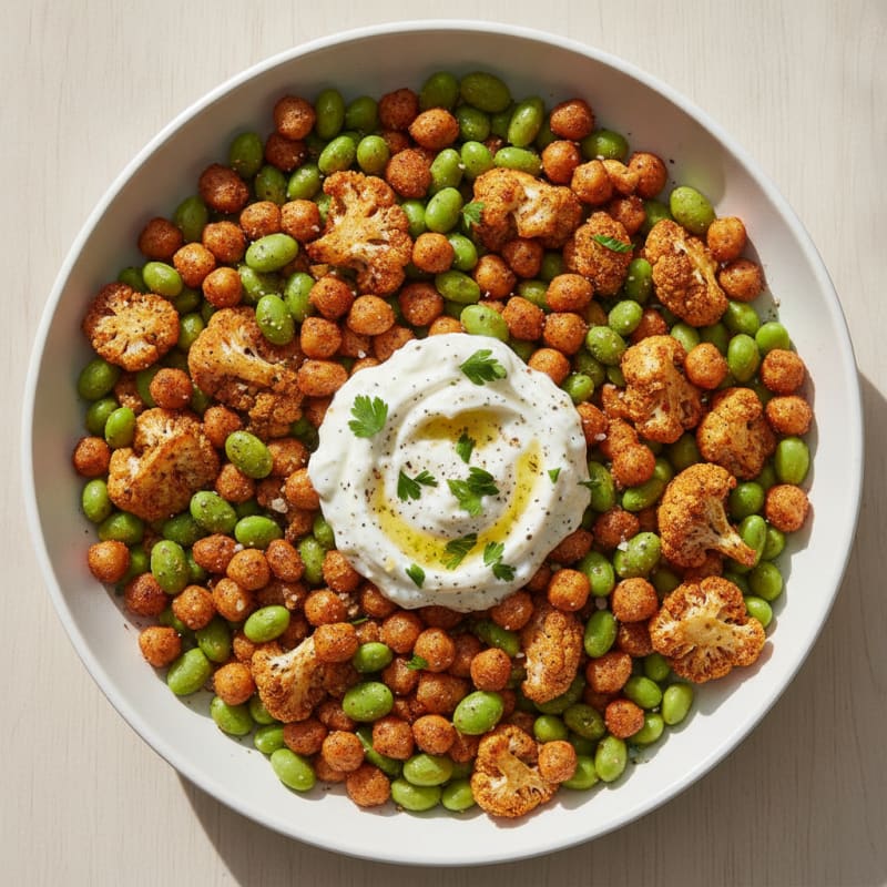 Roasted Vegetable and Chickpea Bowl