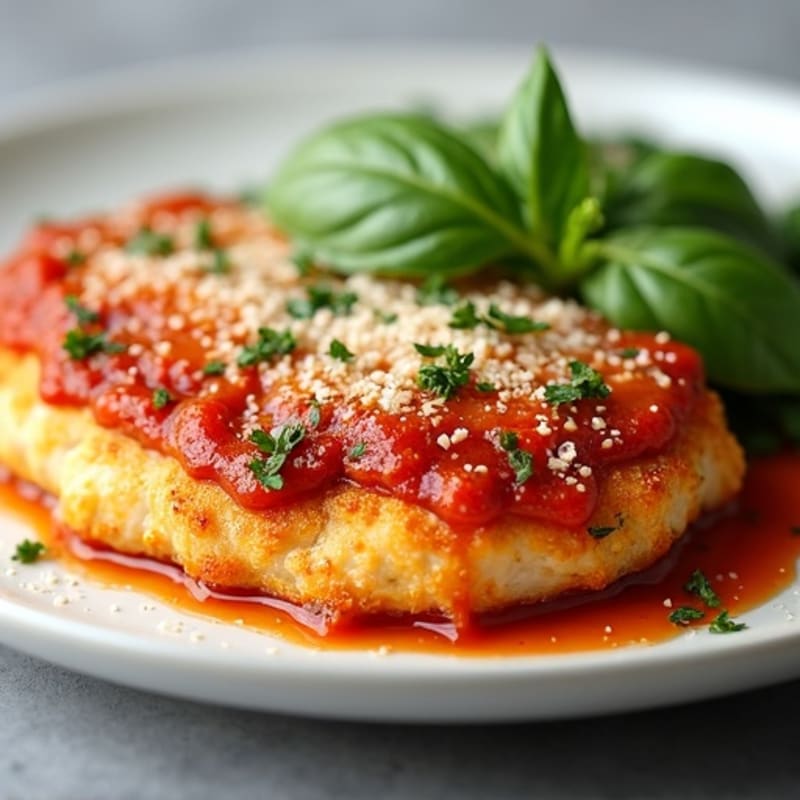 Crispy Baked Chicken Parmesan with Fresh Herbs
