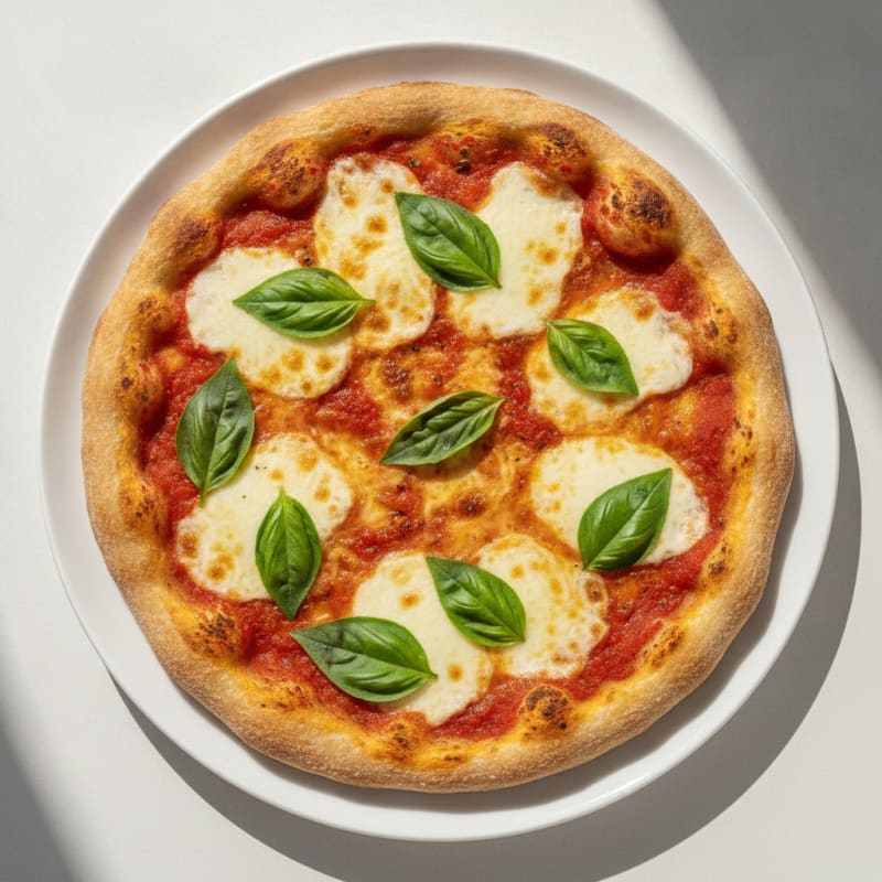High-Protein Classic Margherita Pizza