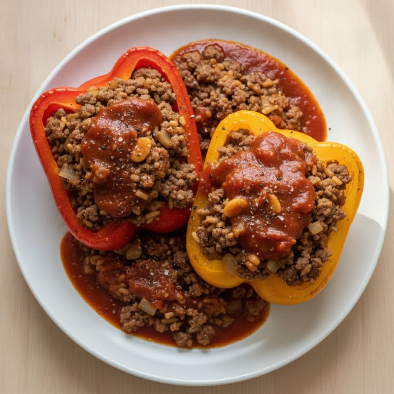 Ground Beef Stuffed Bell Peppers