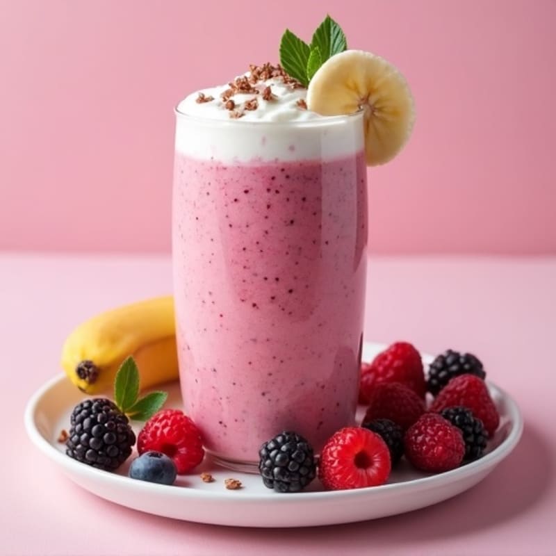 Creamy Berry Protein Smoothie