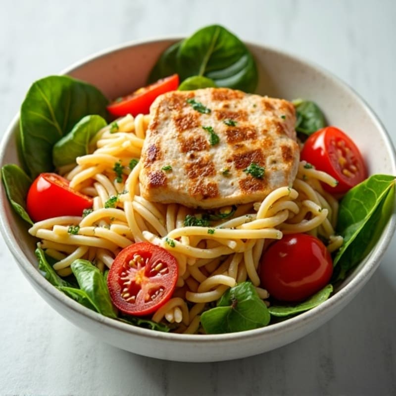 Grilled Chicken and Veggie Pasta Bowl