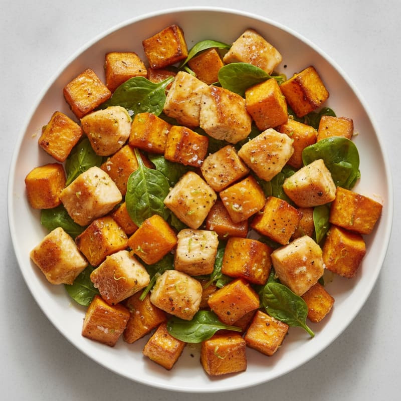 Honey-Lime Glazed Chicken and Roasted Sweet Potato