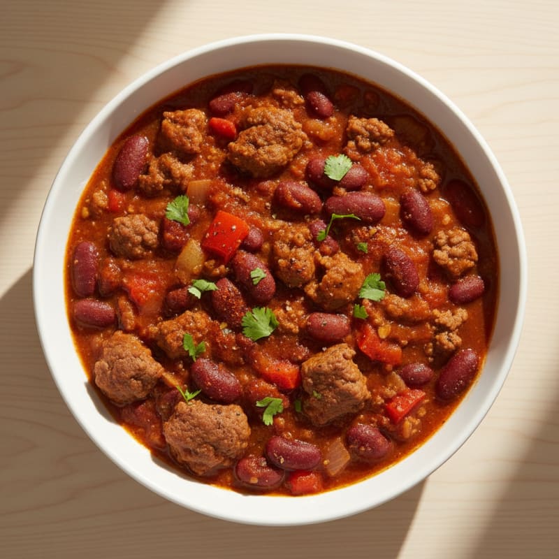 Smoky Ground Beef and Bean Chili