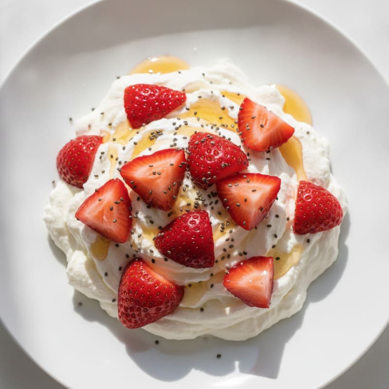 Silky Greek Yogurt Protein Mousse with Berries