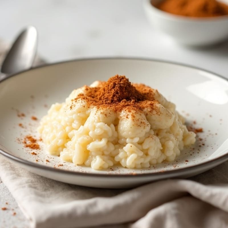 Silky Protein Rice Pudding with Cinnamon