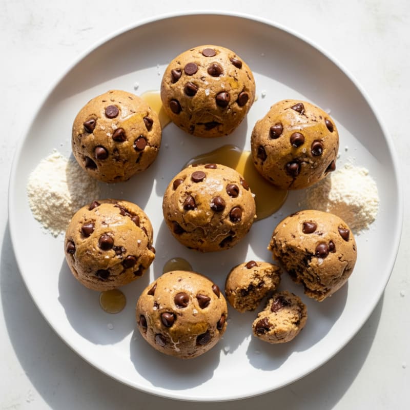 Chewy Chocolate Chip Protein Cookie Dough Bites