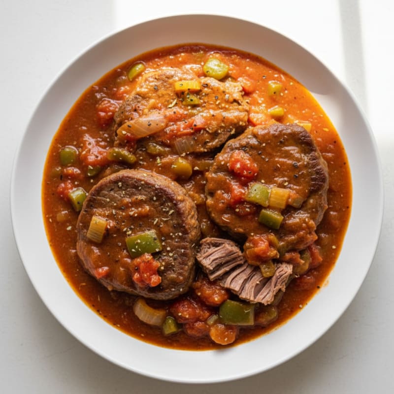 Braised Swiss Steak with Tomato Gravy