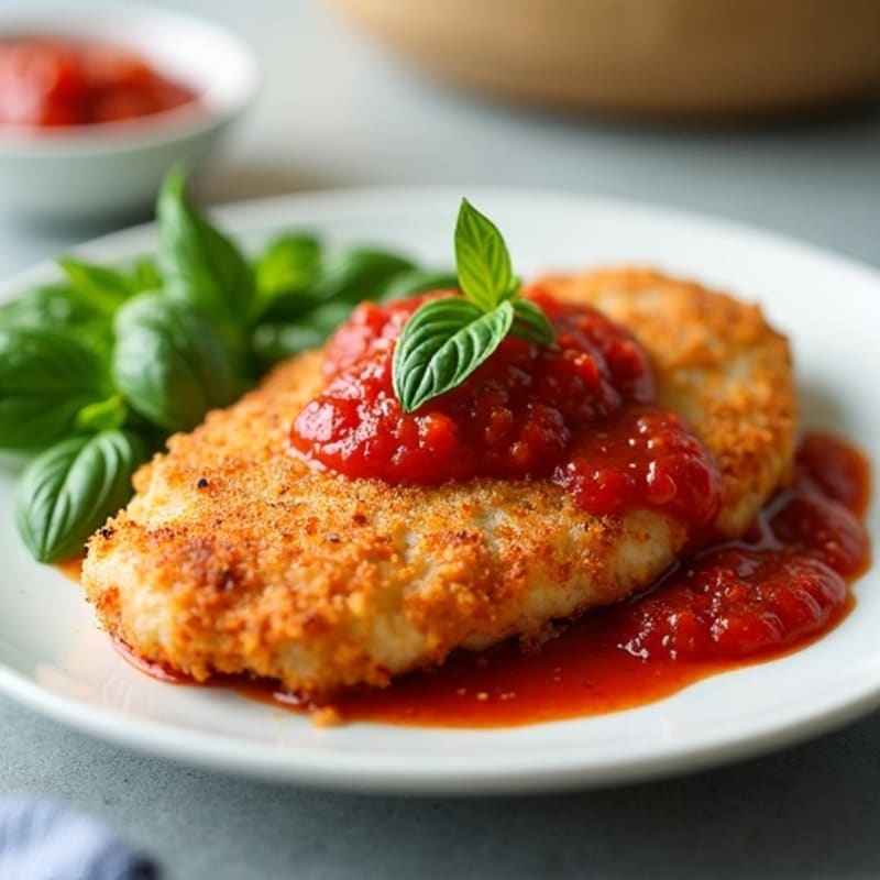 Healthy Crispy Chicken Parmesan