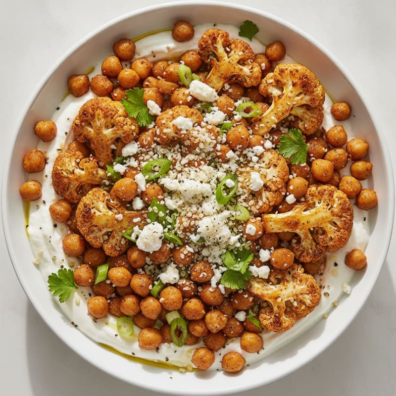 Roasted Vegetable and Chickpea Bowl