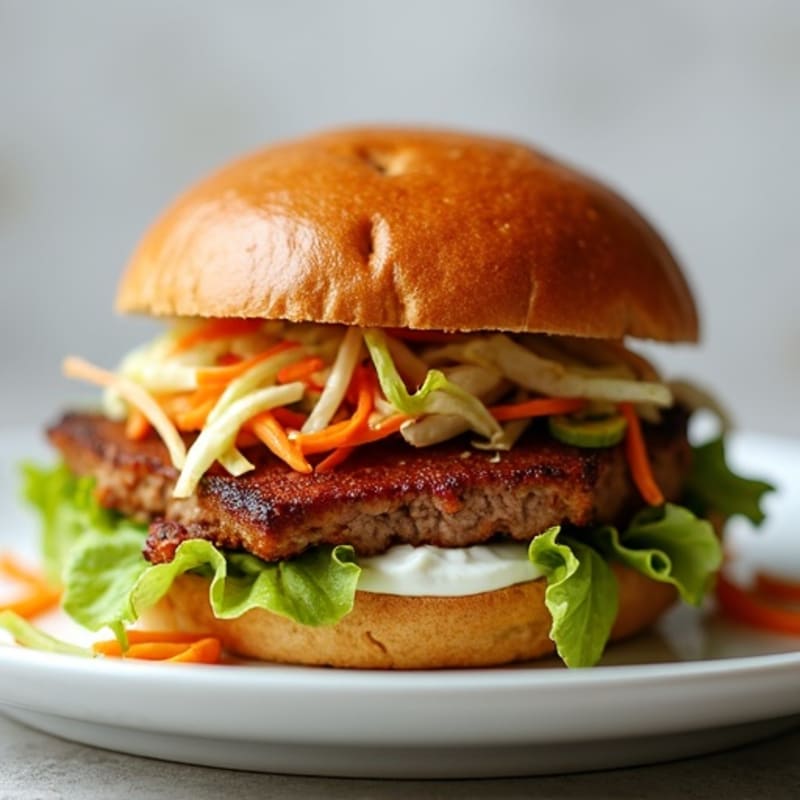 Lean Smoky Brisket Sandwich with Crunchy Slaw