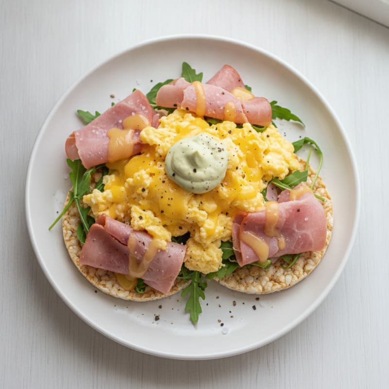 Sopocka Ham and Cheese Rice Waffles