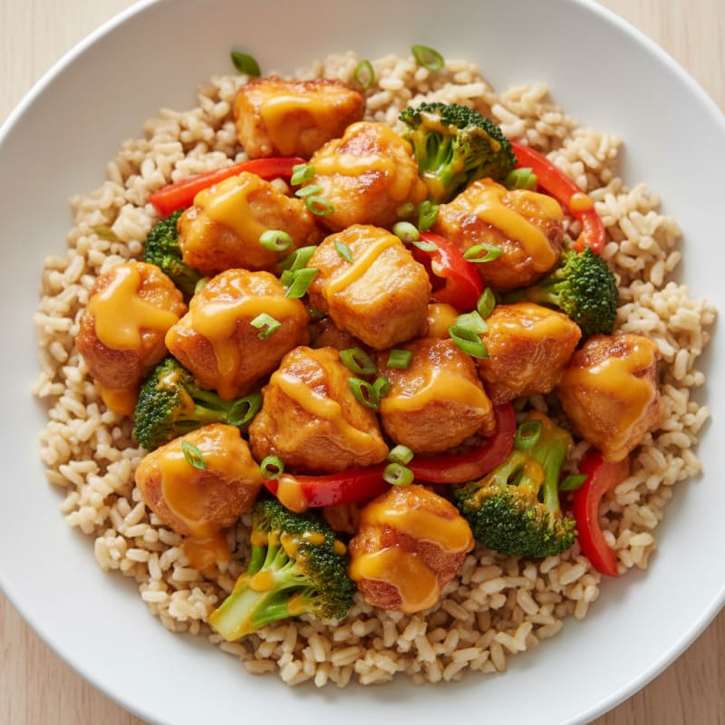 Crispy Orange-Glazed Chicken Stir-Fry