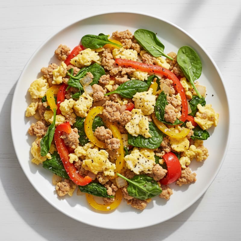 Meredith's Lean Turkey & Veggie Scramble