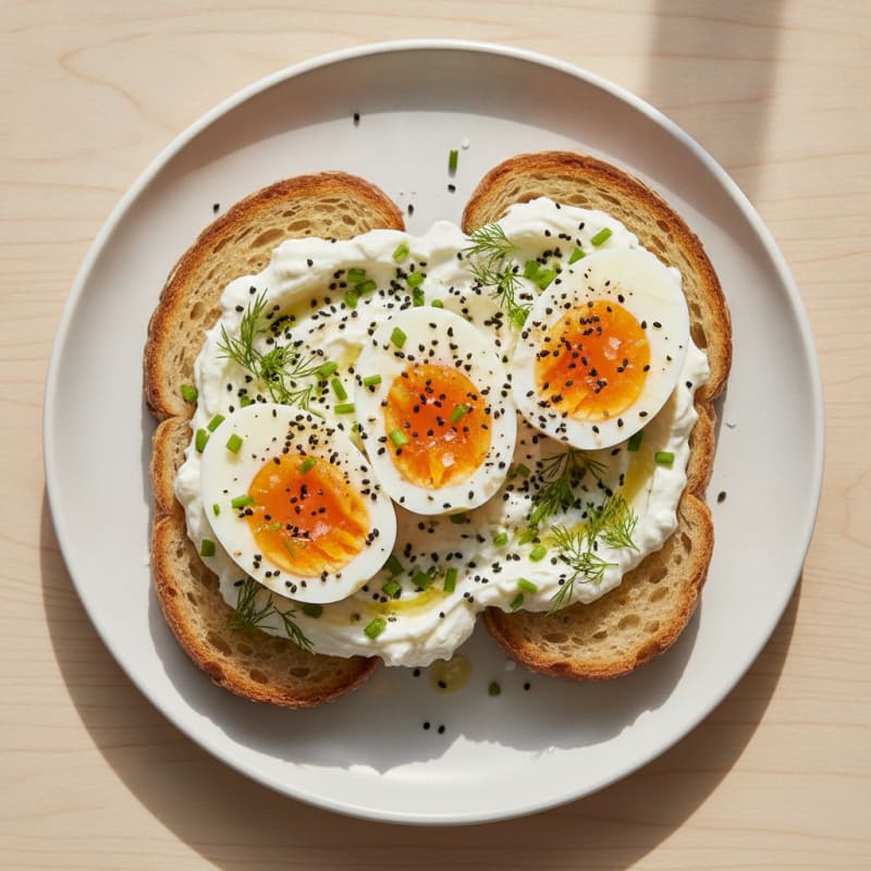 Sourdough Toast with Jammy Eggs