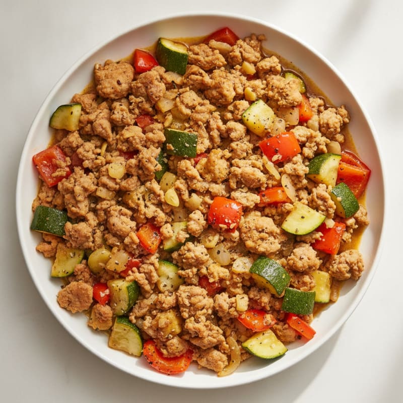 Savory Ground Turkey Skillet