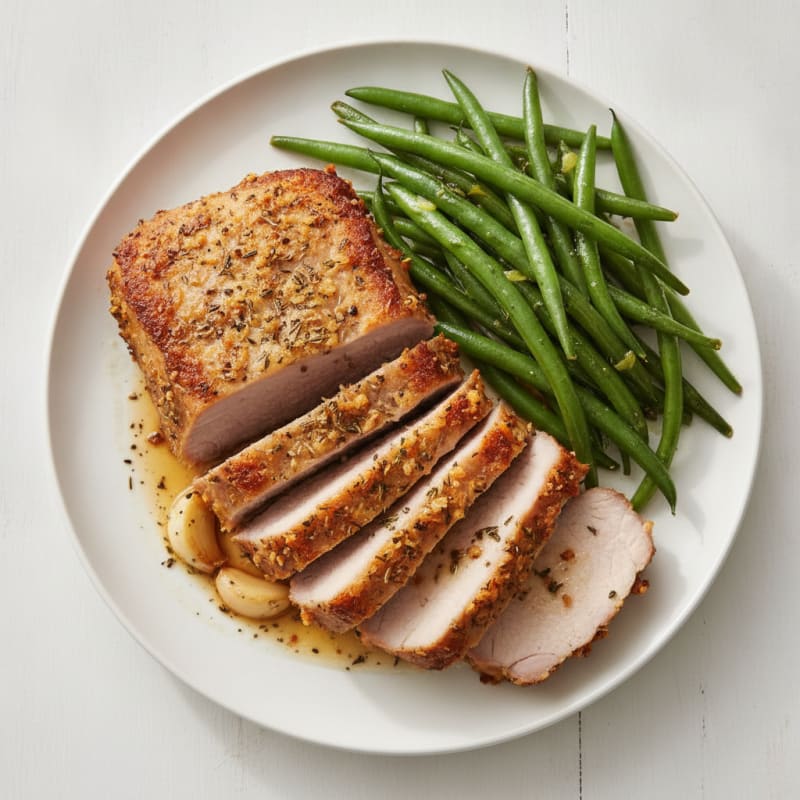 Garlic Herb Roasted Pork Loin