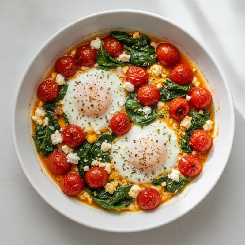 Baked Eggs with Roasted Tomatoes