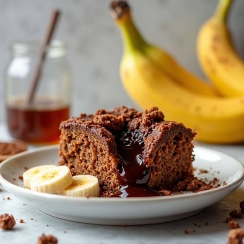 Molten Chocolate Protein Oatmeal Bake