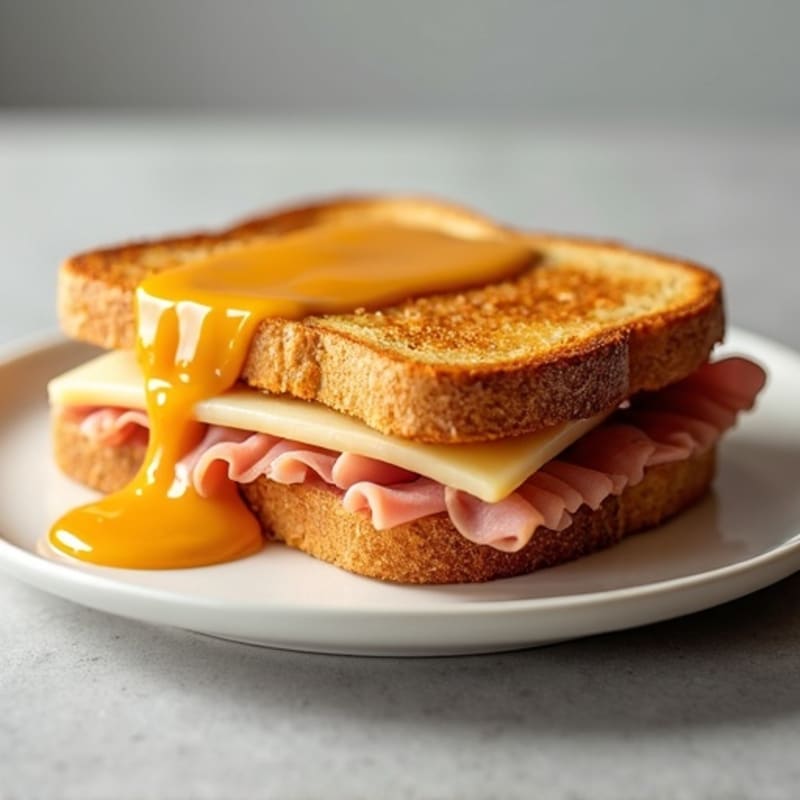 Open-Face Honey Mustard Ham and Swiss Melt