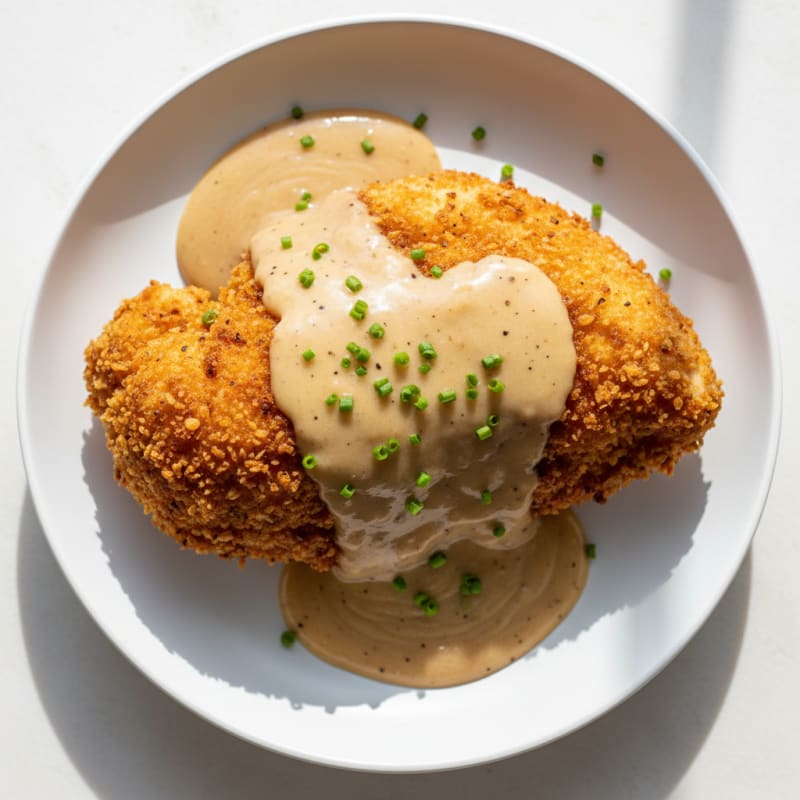 Buttermilk Fried Chicken with Creamy Gravy