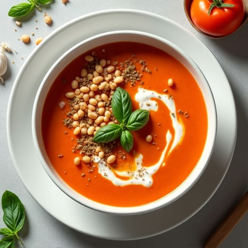 Creamy Roasted Tomato Basil Soup