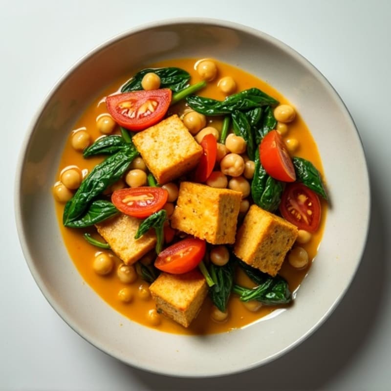 Creamy Coconut Chickpea and Spinach Curry