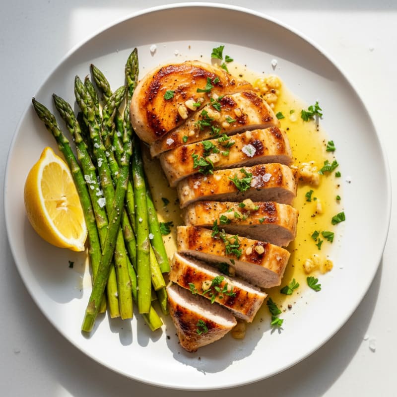Pan-Seared Chicken Steak with Garlic Butter