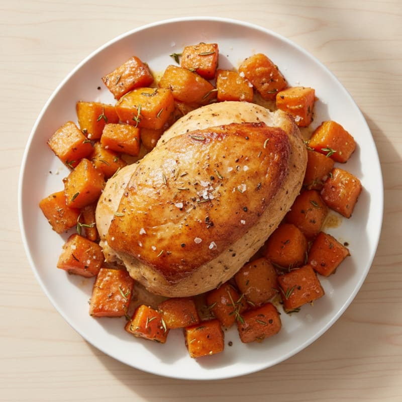 Herb-Roasted Turkey with Root Vegetables