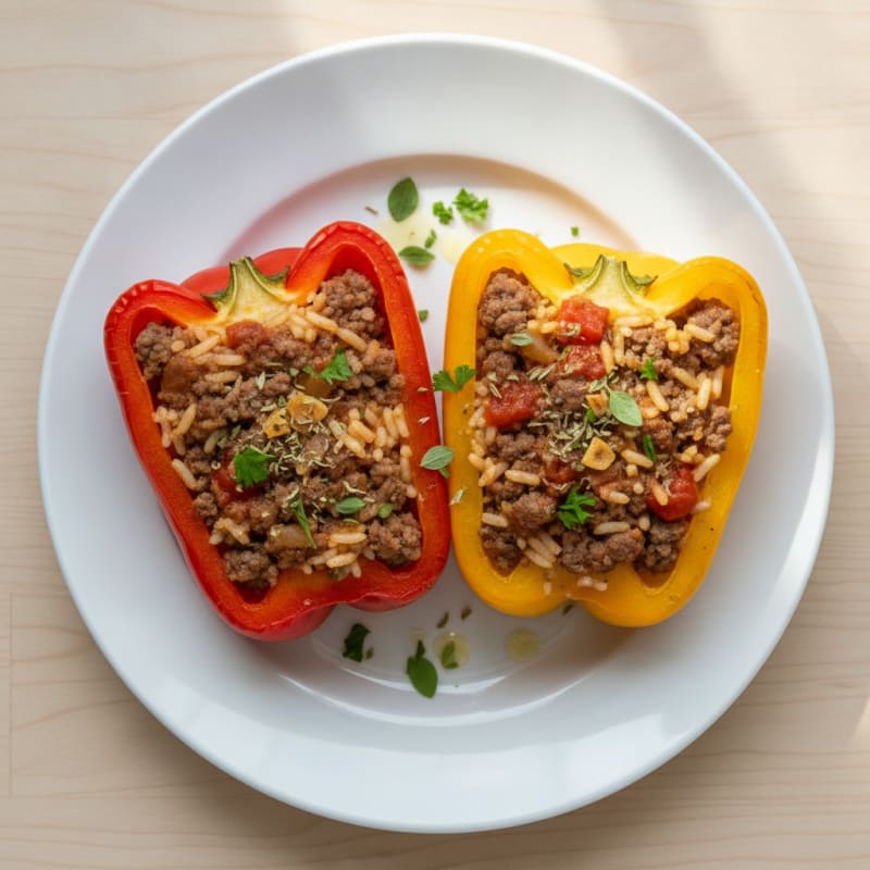Hearty Stuffed Bell Peppers with Savory Beef