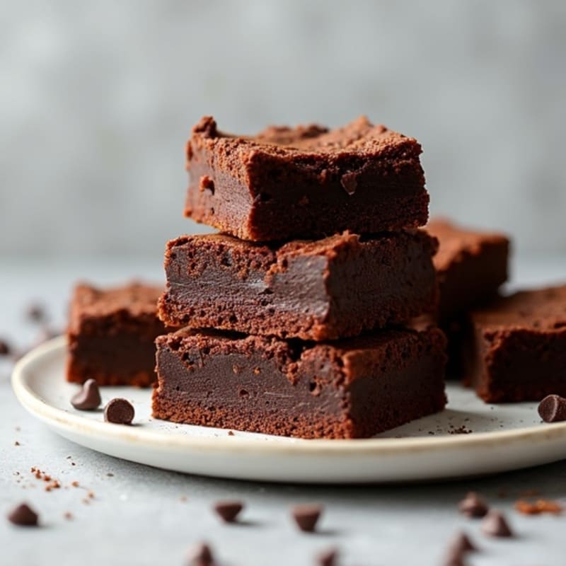 Protein-Rich Dark Chocolate Sweet Potato Brownies