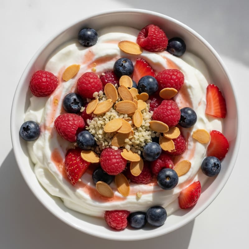 Creamy Greek Yogurt Protein Parfait with Mixed Berries