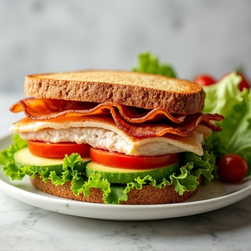 Crispy Turkey Club with Fresh Greens