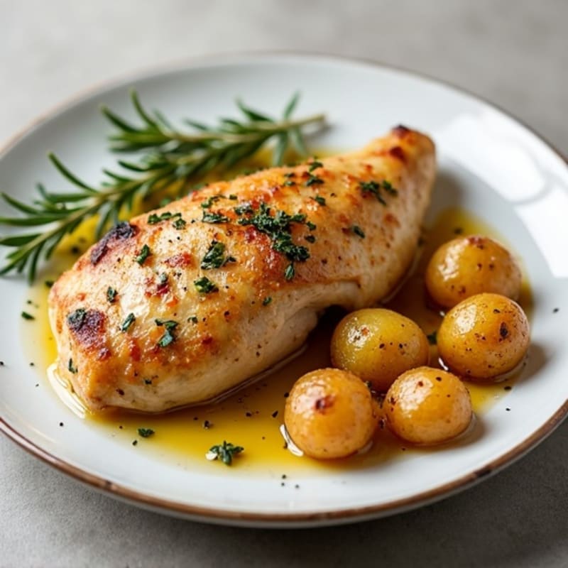 Herb-Roasted Chicken with Crispy Roasted Potatoes