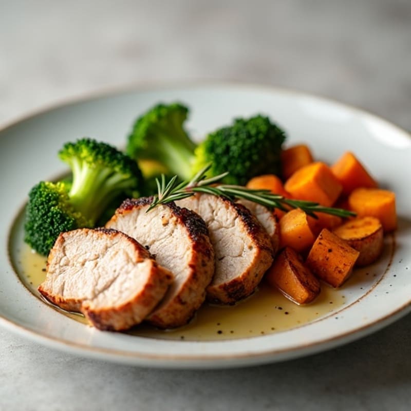 Tender Roasted Pork Tenderloin with Garlic and Rosemary