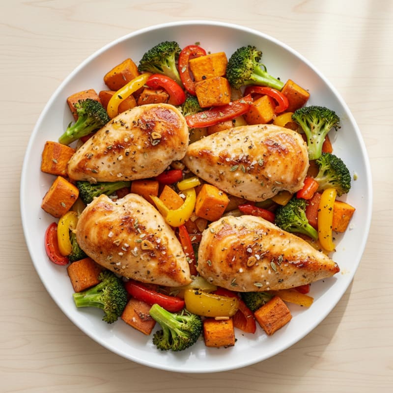 Zesty Lemon Herb Roasted Chicken and Vegetables
