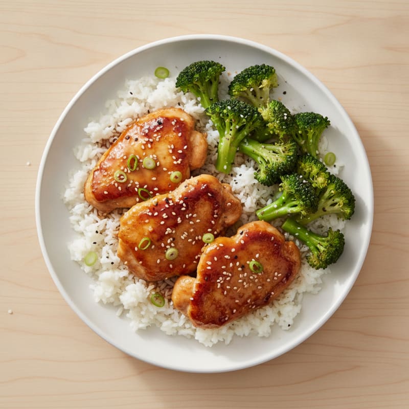 Teriyaki Glazed Chicken Thighs