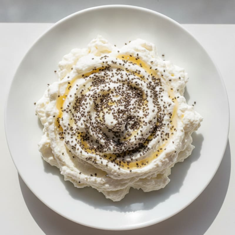 Silky Vanilla Protein Yogurt with Chia Seeds