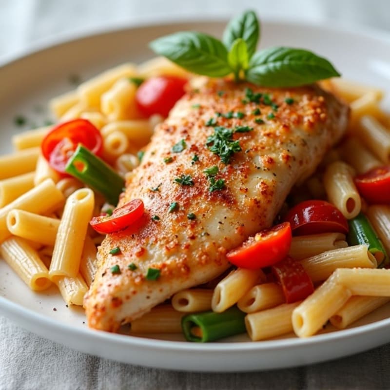 Spicy Cajun Chicken with Creamy Whole Wheat Pasta