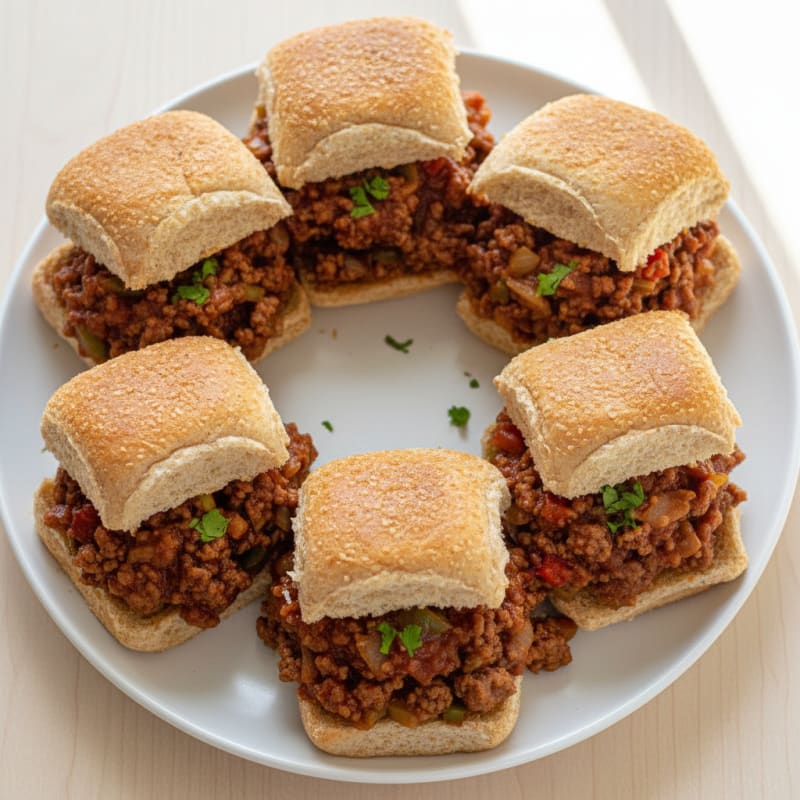 Smoky BBQ Beef Sloppy Joe Sliders