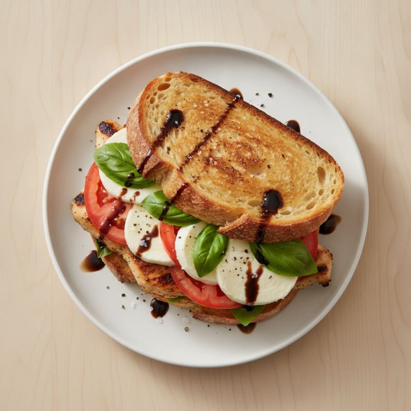 Grilled Balsamic Caprese Sandwich