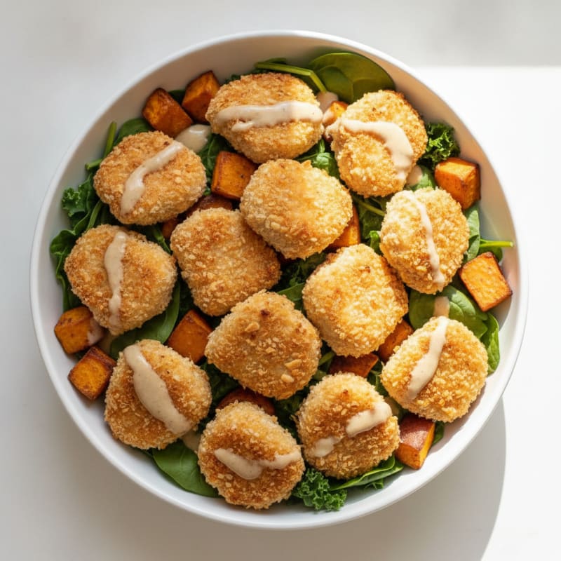 Baked Chicken Nugget Protein Bowl