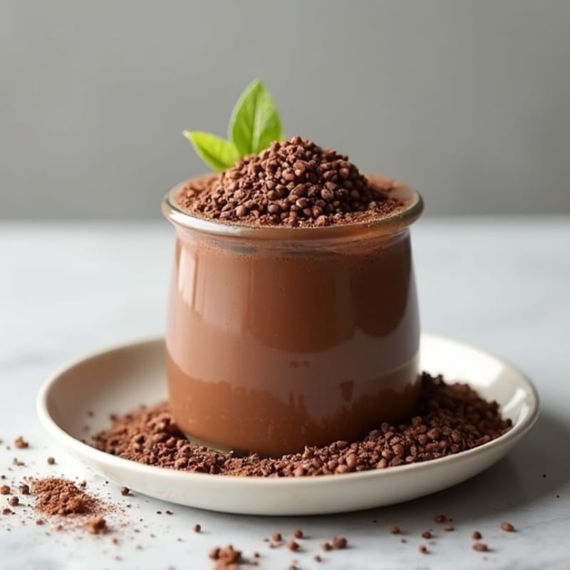 Silky Chocolate Protein Pudding with Chia Seeds