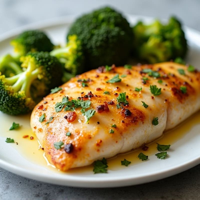 Sheet Pan Garlic Chicken and Roasted Broccoli