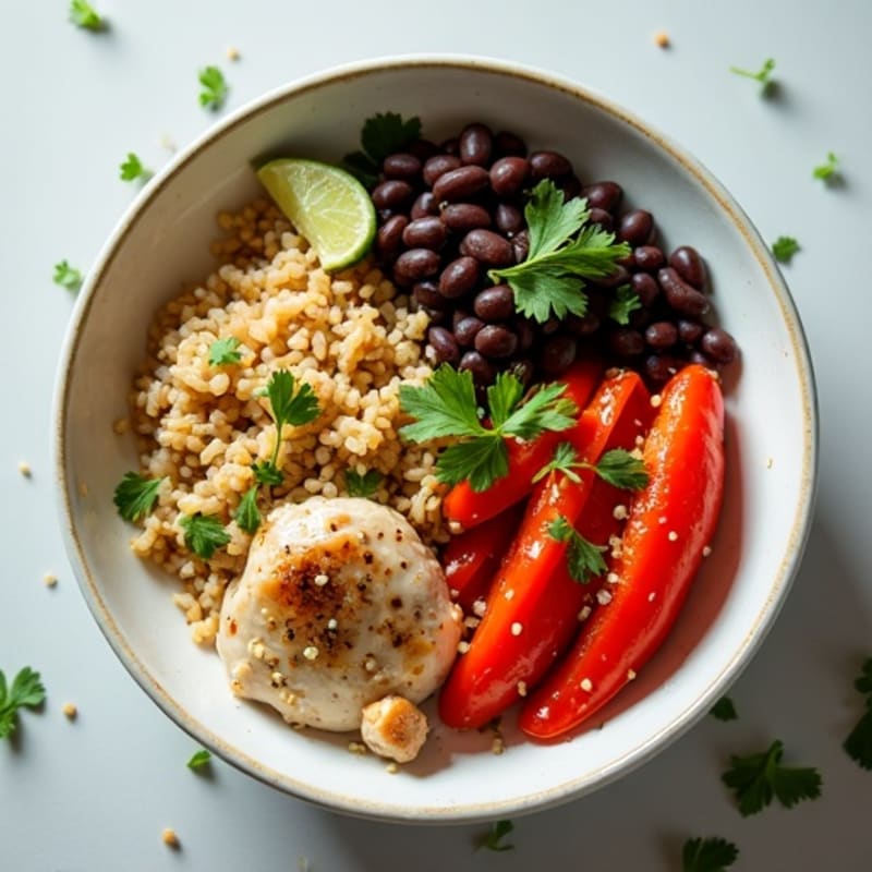 Cilantro-Lime Black Bean Chicken Bowl