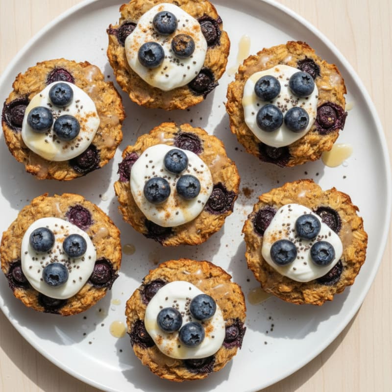 Baked Berry Oatmeal Cups