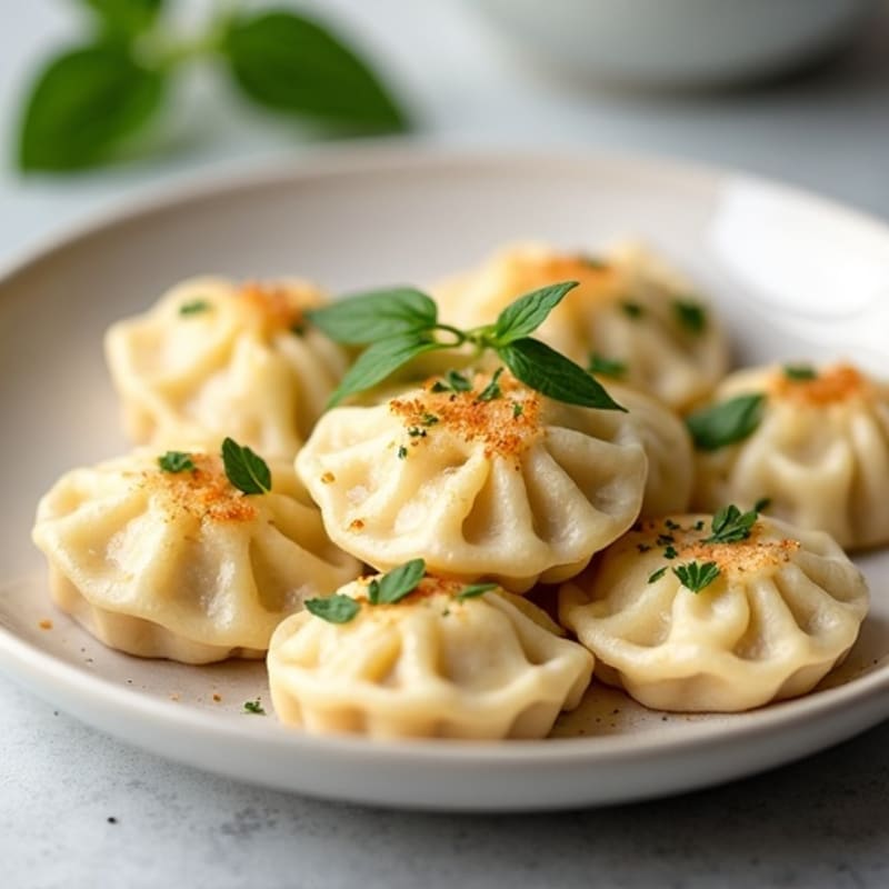 Lightened-Up Creamy Chicken and Cauliflower Dumplings