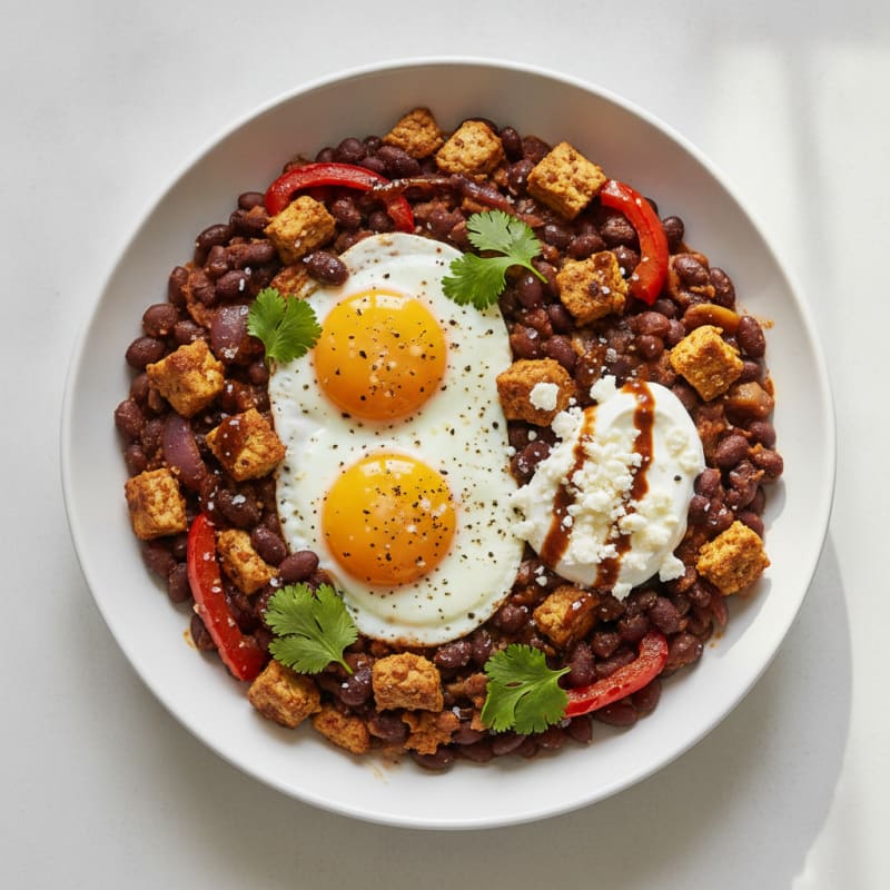 Speedy Vegetarian Black Bean Skillet