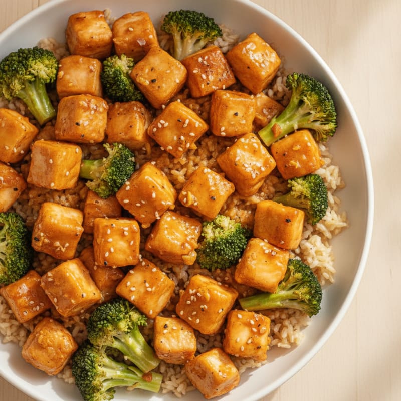 Baked Orange Chicken with Broccoli